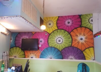 Asian Mix Cafe Indoor Mural