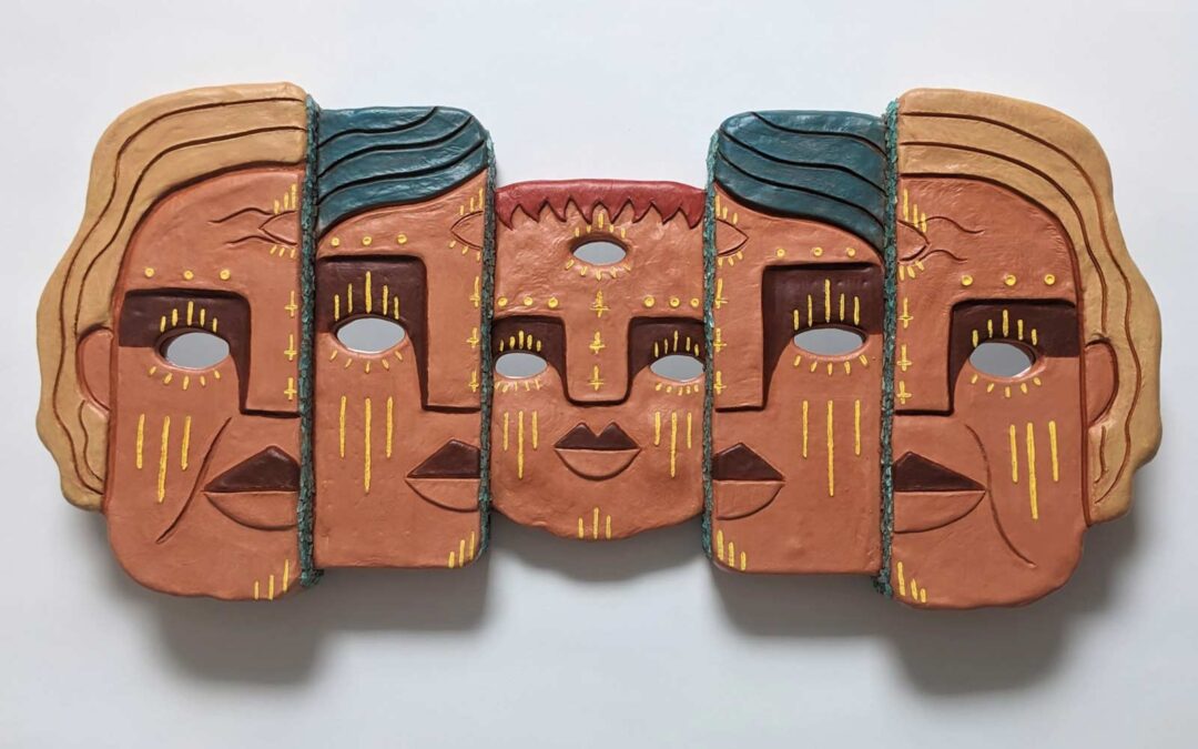 Ancestral Masks Tryptich